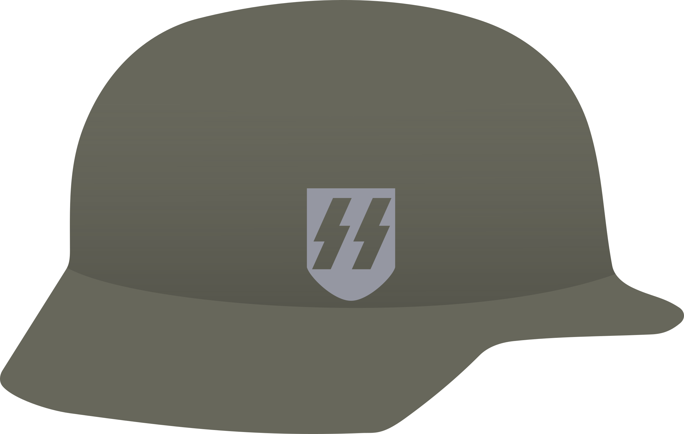 Helmet Icons Png Free - Nazi Helmet Png (2400x1521), Png Download