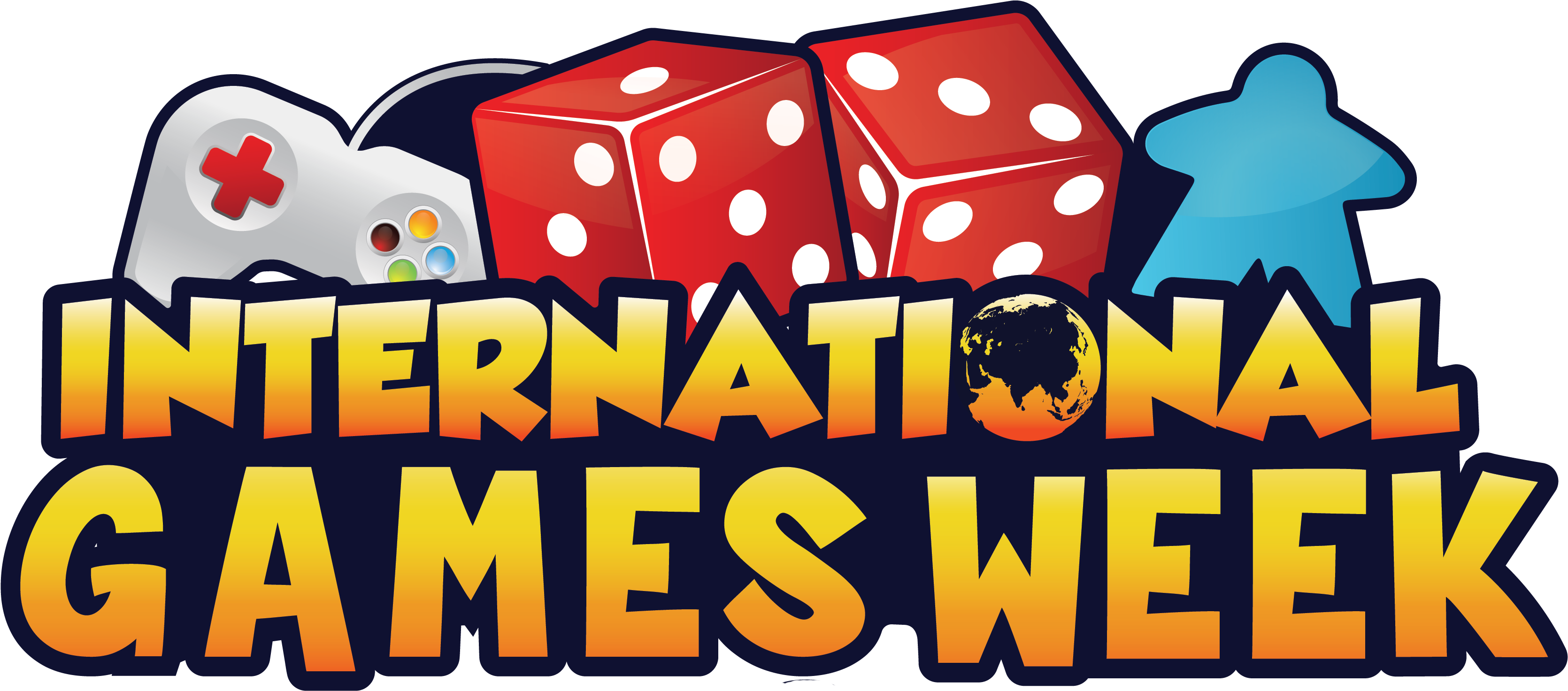 International Games Week (3479x1583), Png Download