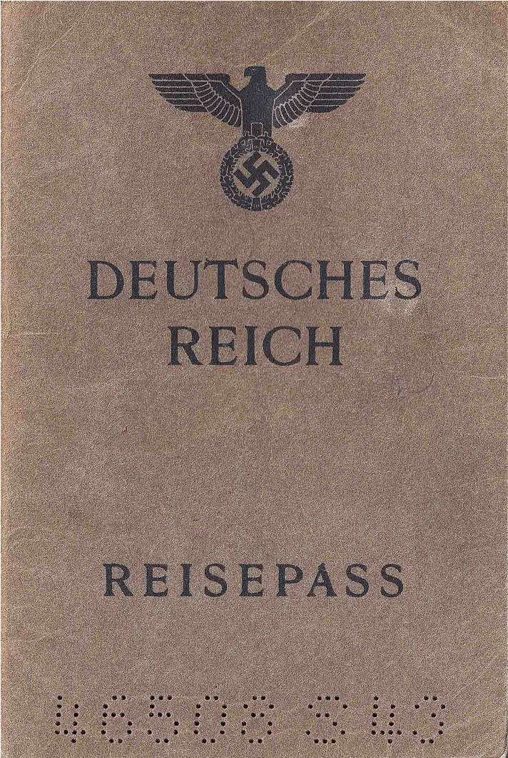 1945 German Passport - German Passport 19 40 (1517x1060), Png Download