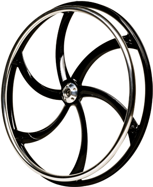 Turbine Billet Wheelchair Wheels Sizes - Wheel (640x426), Png Download