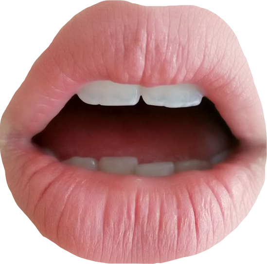 Picture Library Drawing Mouth Pastel Lips Teeth Pink - Mouth Aesthetic (549x542), Png Download