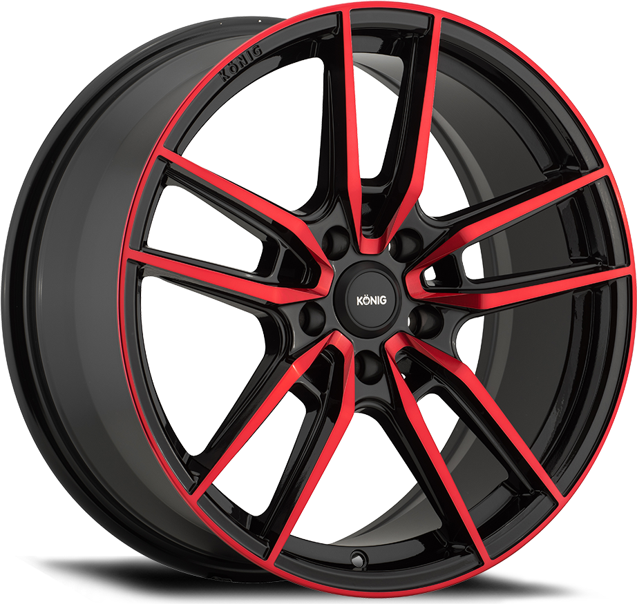 Myth - Myth Gloss Black With Red Tinted Clear Coat (1000x1000), Png Download