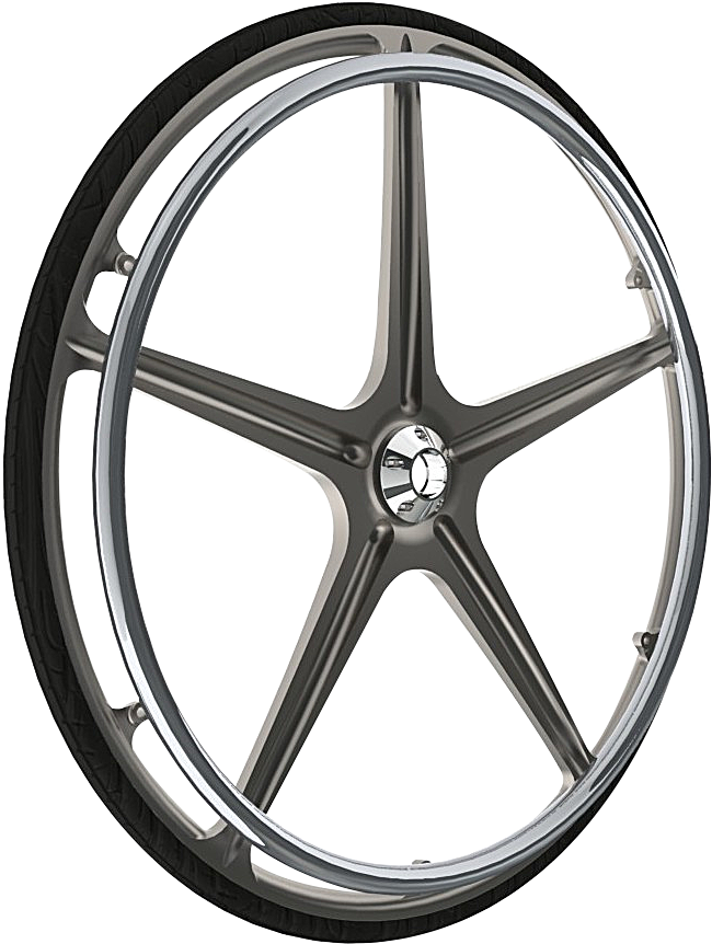 Veloce' Billet Wheelchair Wheels Size - Wheel (835x889), Png Download