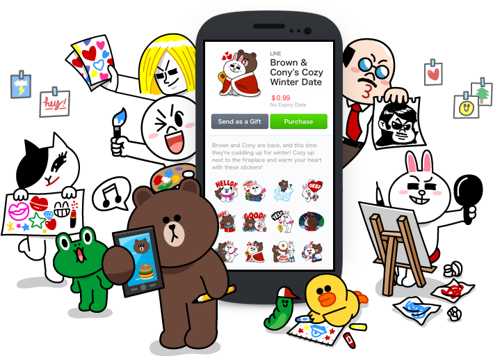 D338c4bd - Line App (860x511), Png Download