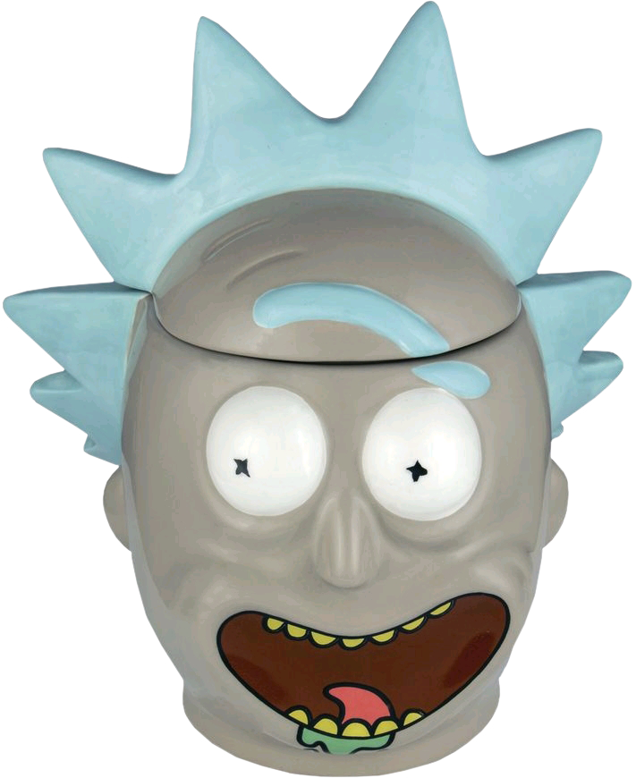 Rick - Rick And Morty Rick 3d Mug With Lid (711x870), Png Download