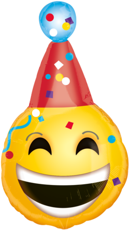 Cumpleaños Bday Emoticons 18 Pulgadas Globo Metálico - Emoji Birthday (480x480), Png Download