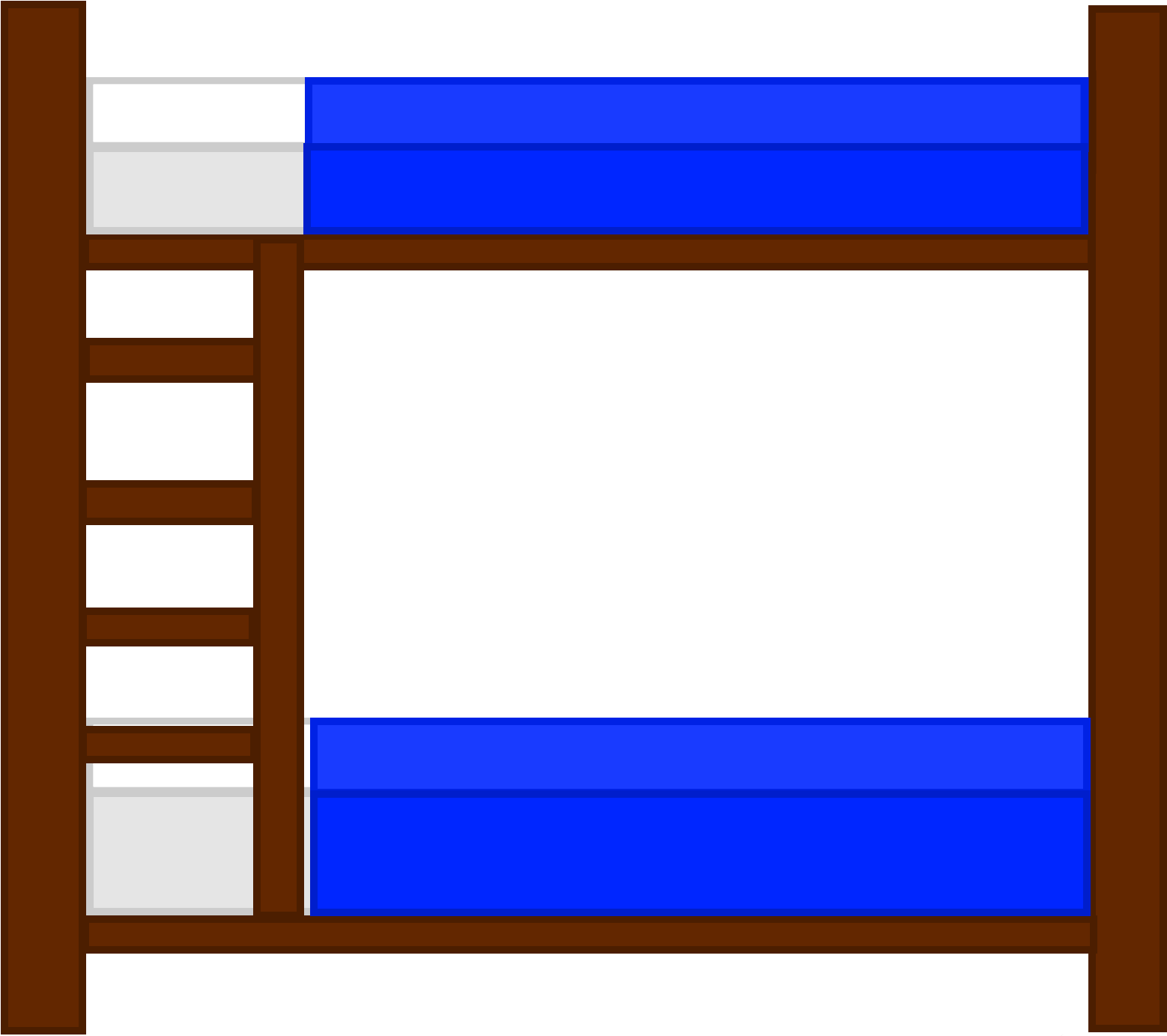 Bunk Bed - Bunk Bed Png Clipart (1800x1500), Png Download