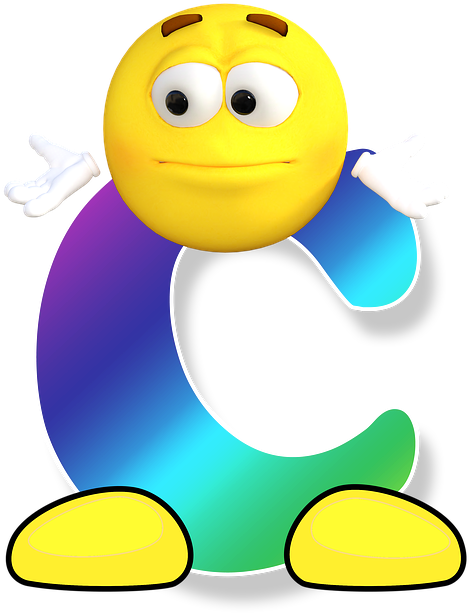 Emoji Clipart Shopping - Smiley Alphabet Letters (720x720), Png Download