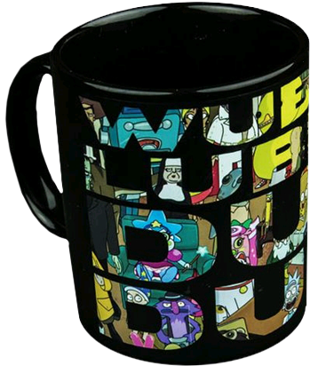 Rick - Rick & Morty - Group Shot Heat Change Coffee Mug (450x526), Png Download