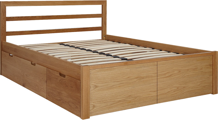 Download House By John Lewis Ollie Storage Bed, King - House By John Lewis Ollie Storage Bed, Double, Oak (900x498), Png Download