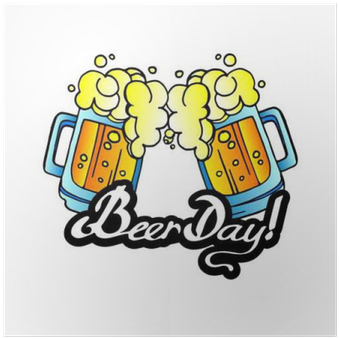 Beer, Vector, Alcohol, Pub, Illustration, Drink, Glass - Beer (400x400), Png Download