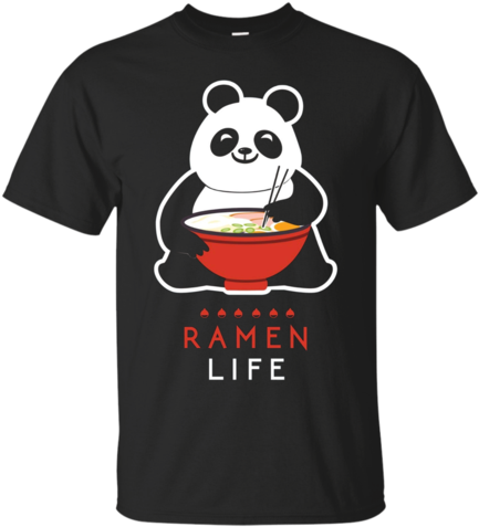 Cute Japanese Anime Panda Ramen Kawaii Apparel - Cute Japanese Anime Panda Ramen Tshirt Kawaii Panda (480x480), Png Download
