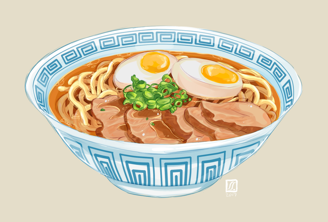 Ramen By Sian - Ramen Png (1086x735), Png Download
