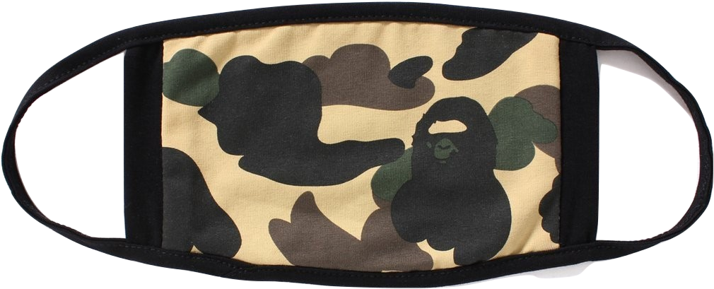 Bape Camo Mask - Bape Mask 1st Camo (1023x448), Png Download