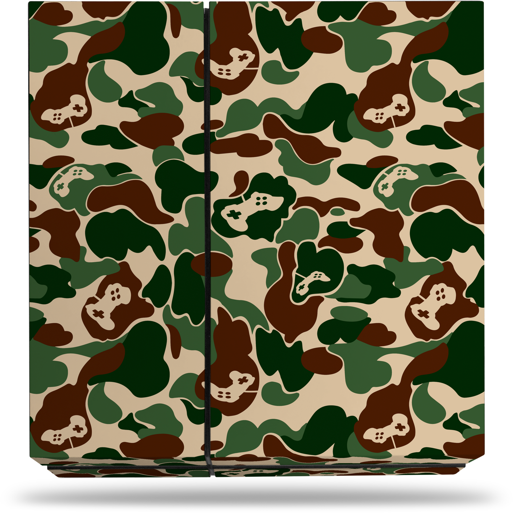 Sony Ps4 Khaki Game Camo Decal Skin Kit - Bape Bathing Ape Camo Cases Iphone 7 Plus (2048x1815), Png Download
