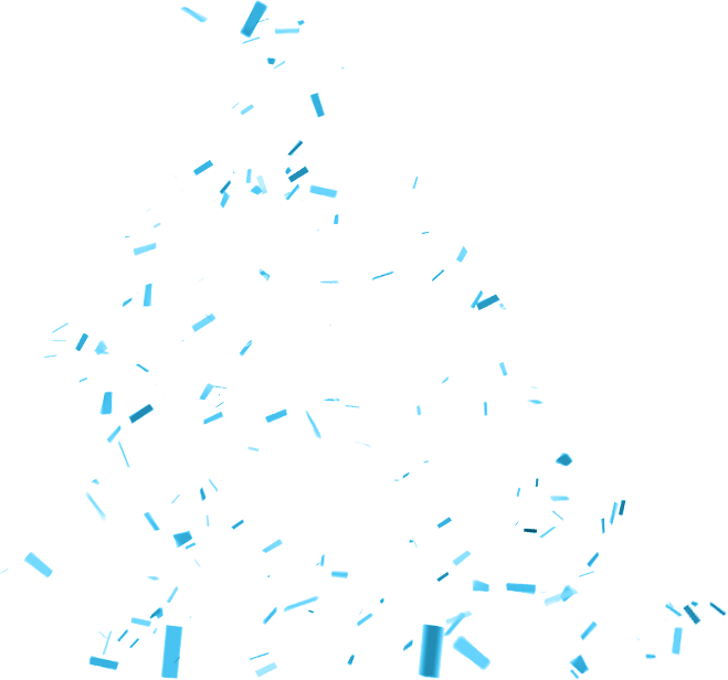 Deja Un Comentario Cancelar Respuesta - Confeti Azul Png (659x616), Png Download