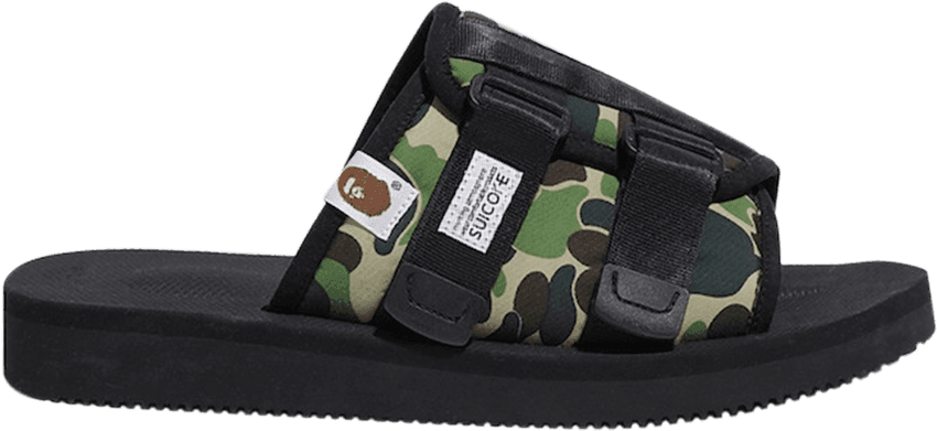 Bape X Suicoke Sandal - Slip-on Shoe (850x391), Png Download