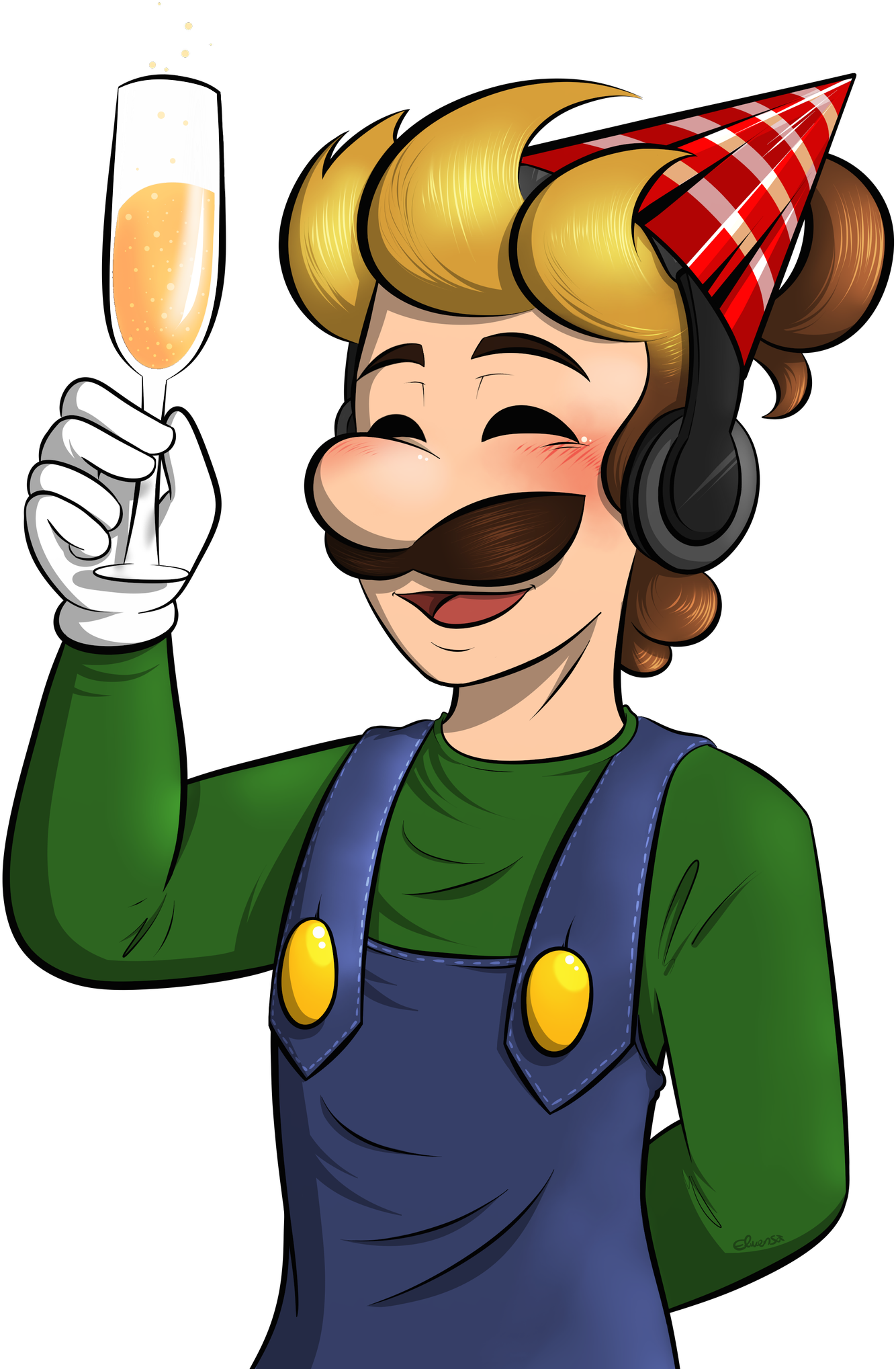 Rene Wurz On Twitter - Luigikid Gaming (1449x2048), Png Download