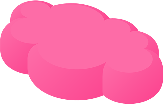 The Cloud Pink - Pink Cloud Illustrations Png (1000x1000), Png Download