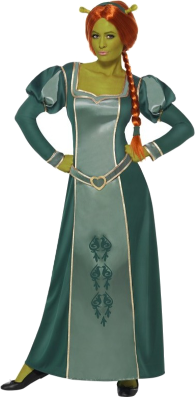 Princess Fiona Shrek Costume - Princess Fiona Fancy Dress (500x793), Png Download
