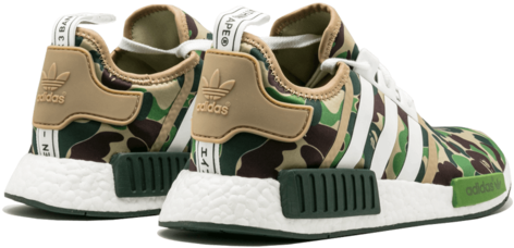 Adidas Nmd R1 "bape" - Scarpe Adidas X Bape (600x360), Png Download