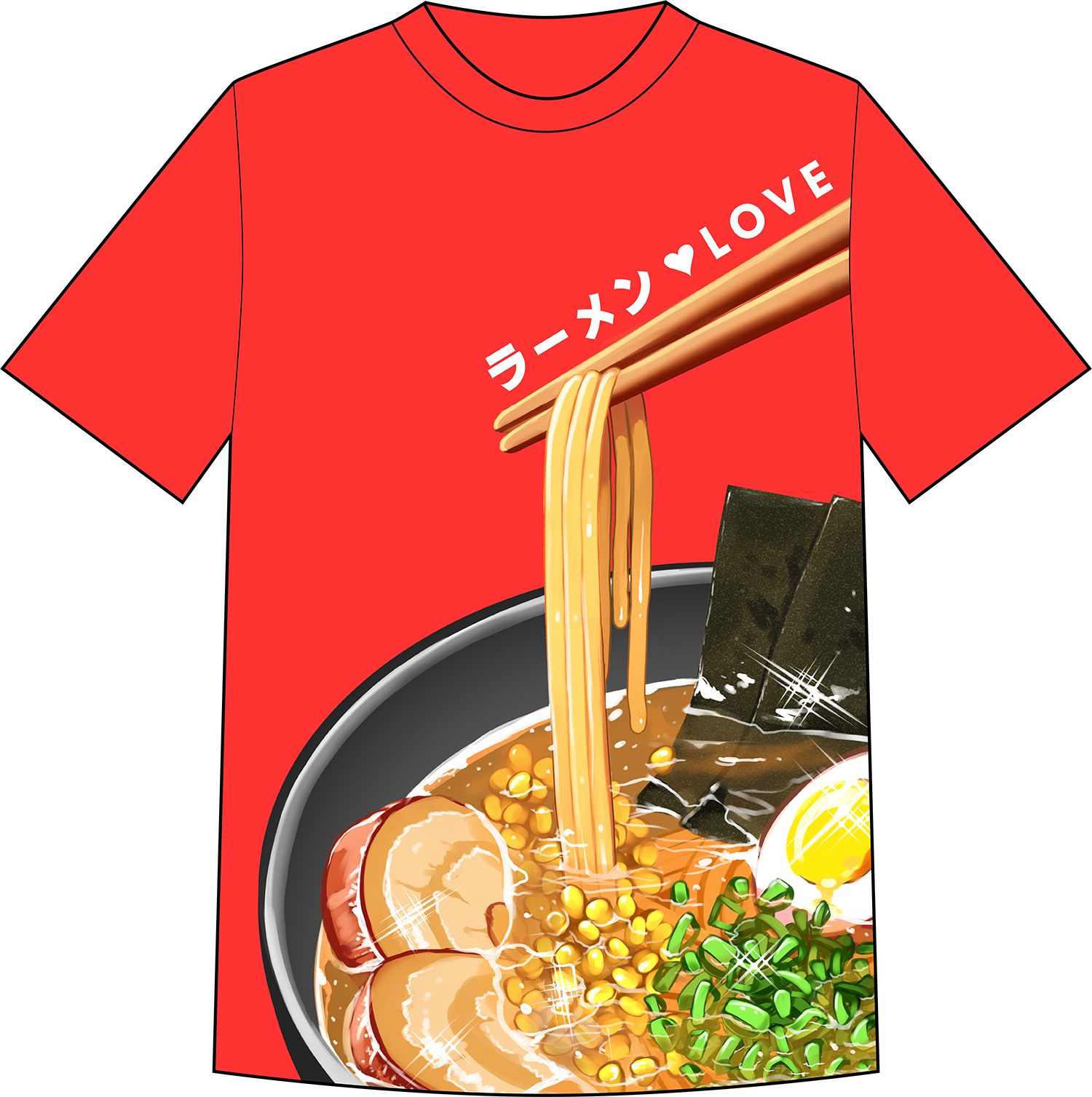 Ramen (1500x1507), Png Download