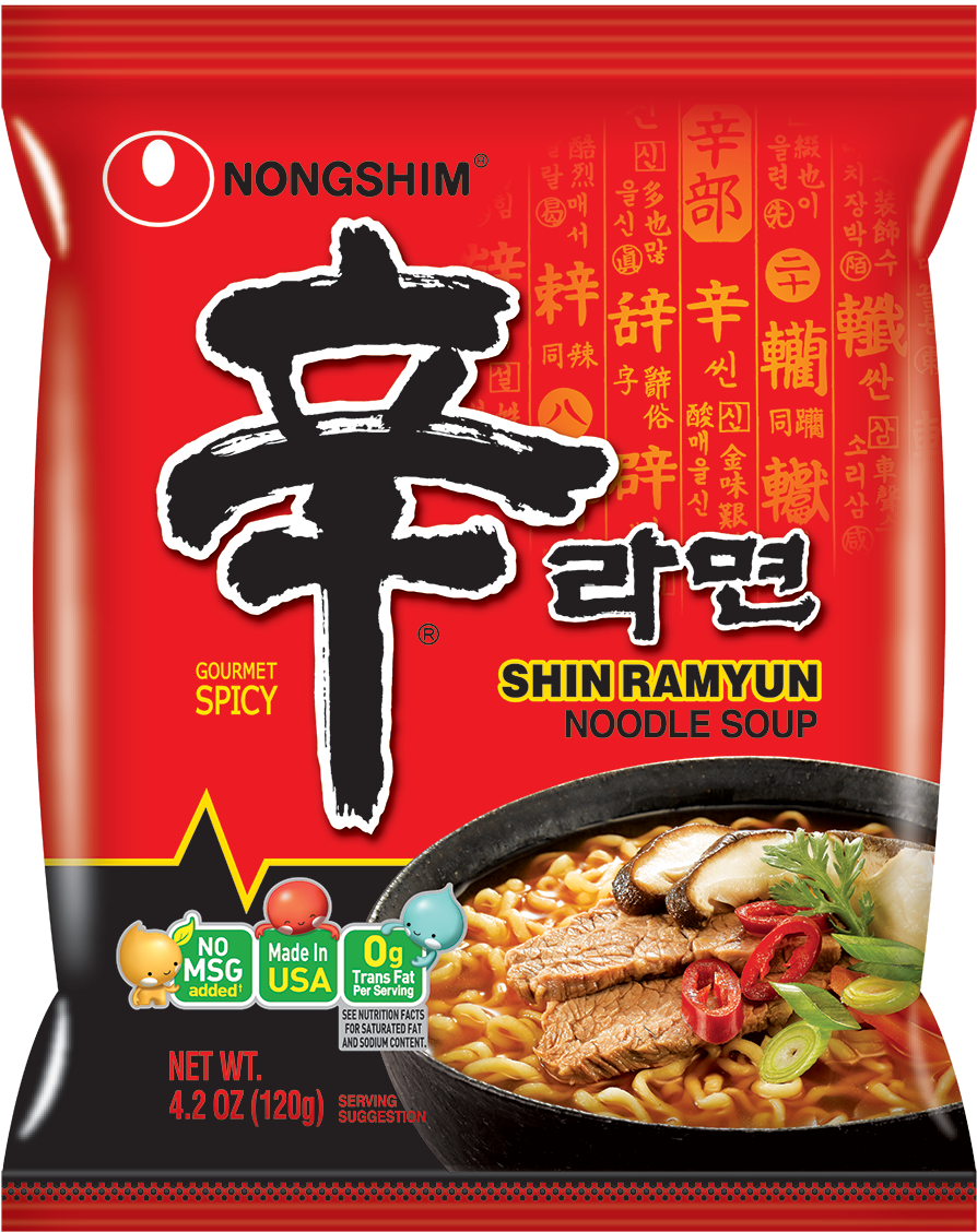 10275765 - Nongshim Shin Ramyun Noodle Soup 120g (1188x1188), Png Download