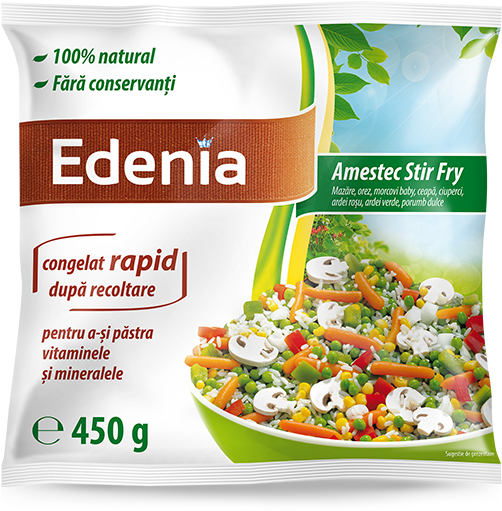 Stir Fry Mix - Orez Cu Legume Congelat (600x600), Png Download