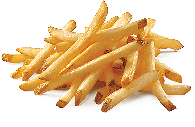 Fry-left - Potato Wedges Vs Fries (410x410), Png Download