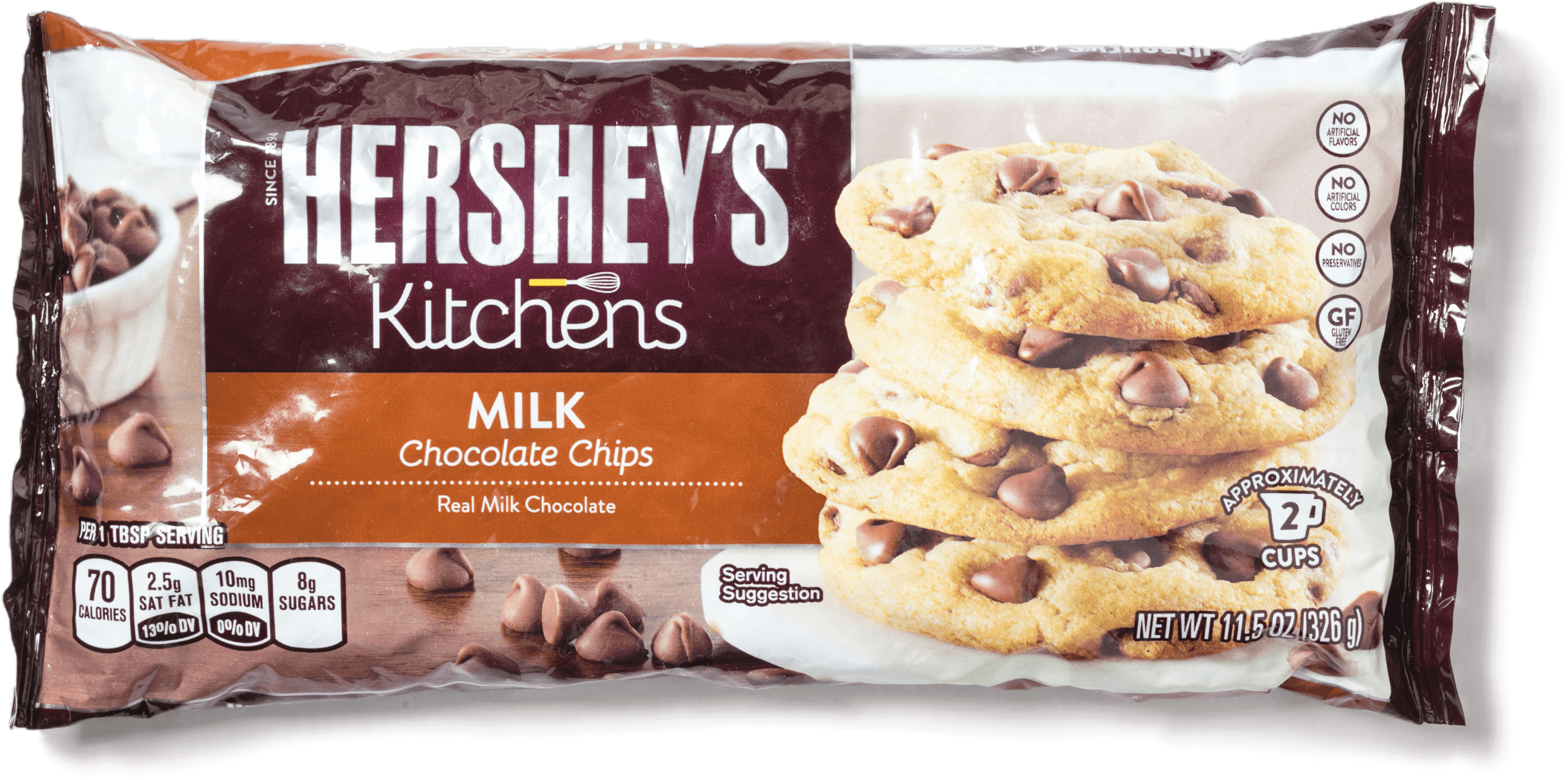 Hershey's Kitchens Milk Chocolate Chips (4106x4106), Png Download