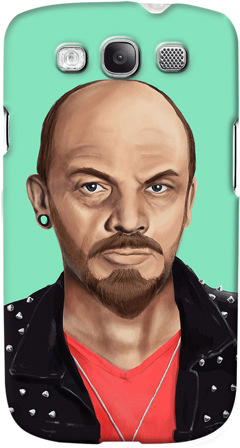 Dailyobjects Lenin Case For Samsung Galaxy S3 Buy Online - Hipster Gandhi (483x900), Png Download
