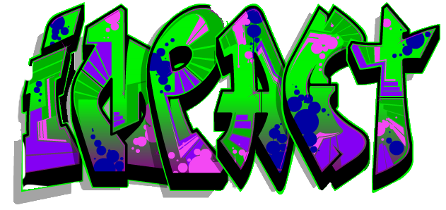 Graffiti On White Background (600x283), Png Download