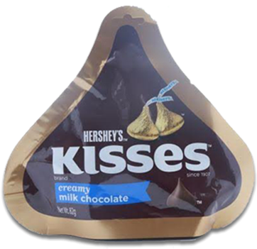 Picture Of Hersheys Kisses C Milk Chocolate Pouch - Hershey's Milk Choco W/almond Kisses Bag (560x560), Png Download