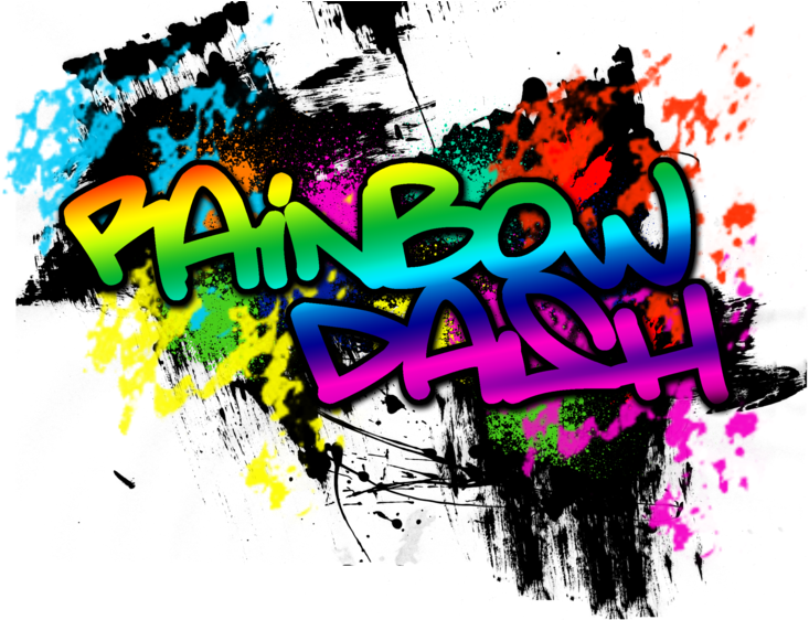 Image Transparent Rainbow Dash Logo By Mirai Digi On - Rainbow Dash Graffiti (1024x565), Png Download