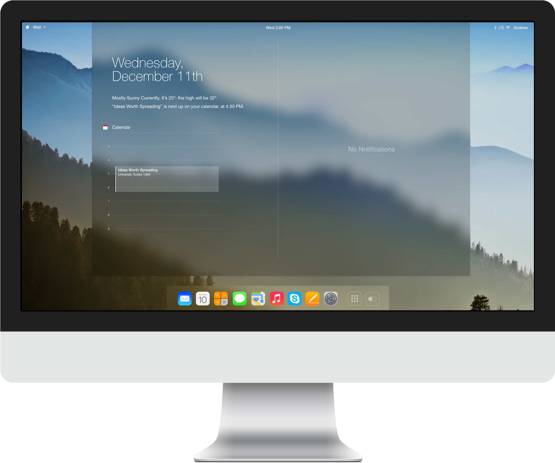 Free Imac 2013 Png - Mac Os Design Concept (2000x2000), Png Download