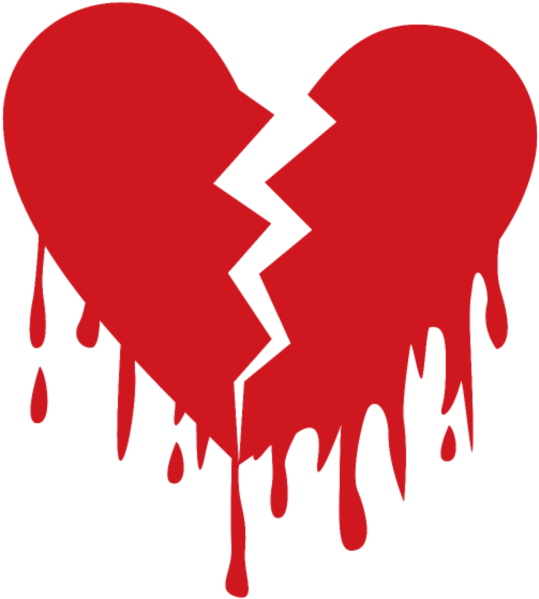 Free Icons Png - Broken Heart Sad Png (600x600), Png Download