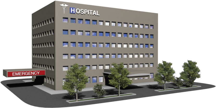 Share This Image - Hospital Png (1000x553), Png Download