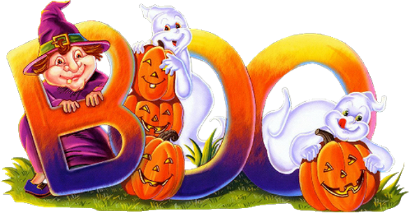 Ghost Clipart Funny Cartoon - Disney Halloween Png Clipart (587x305), Png Download
