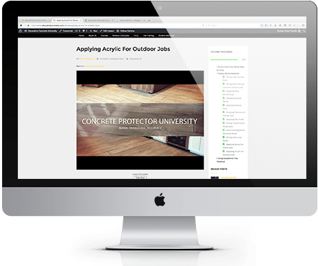 Decorative Concrete University - Imac 21 5 (500x400), Png Download