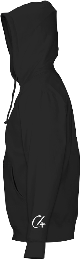 Black Hoodie Side Png (1000x1000), Png Download