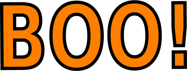 Boo Ghost Clipart - Boo Clipart (600x229), Png Download