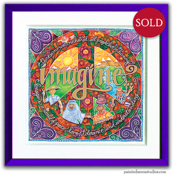 Original Watercolor & Card Set - Peace (600x600), Png Download