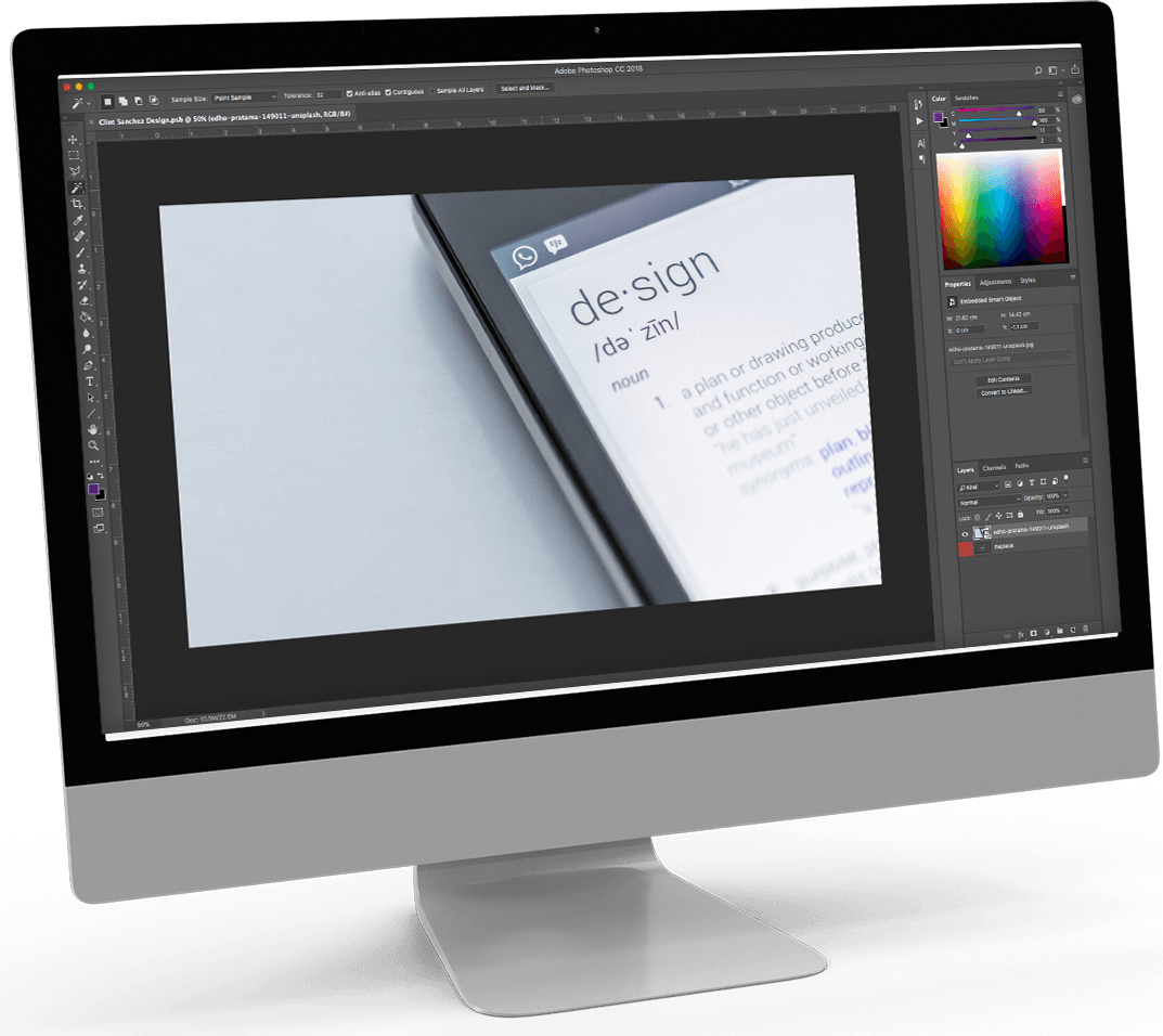 Graphic Design Imac Mockup Baton Rouge Web Design - Design (1073x956), Png Download