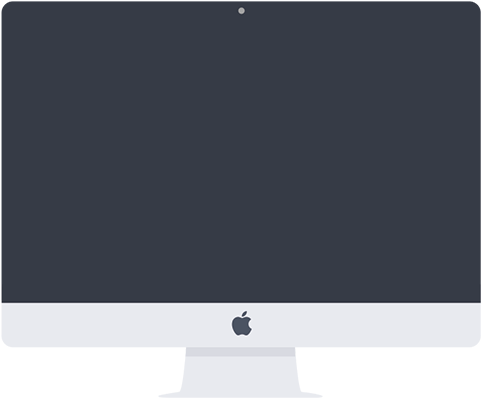 Developer - Monitor Flat Design Png (500x400), Png Download