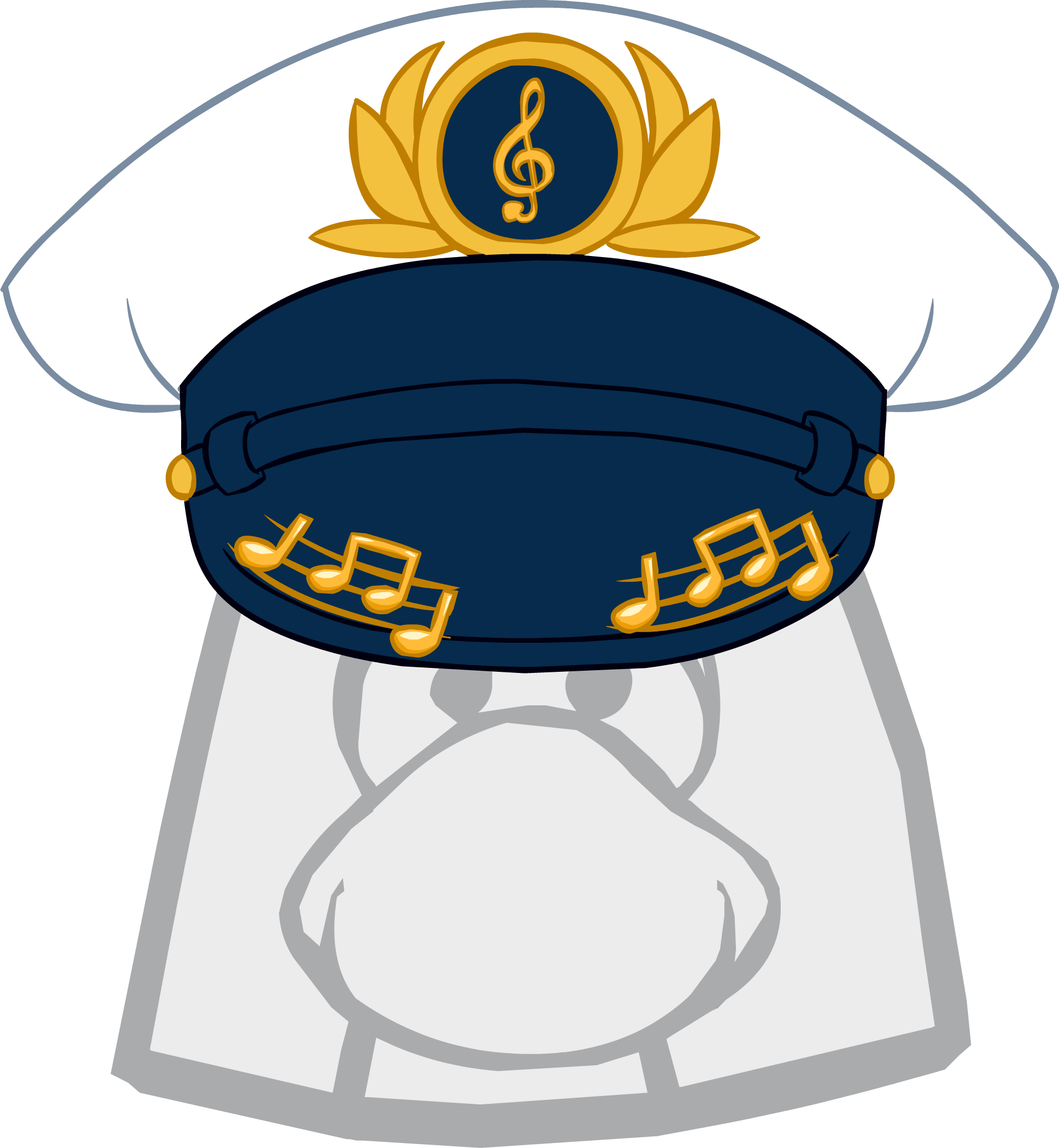 Cruise Captain Hat - Club Penguin The Right (1895x2054), Png Download
