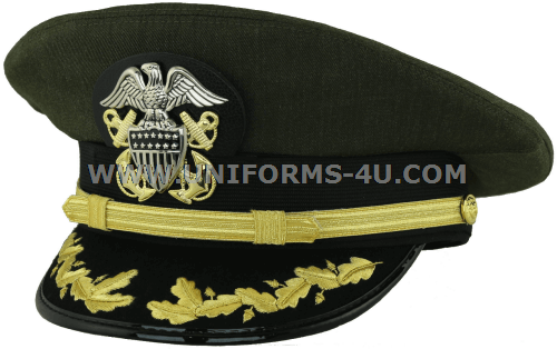 Captain Navy Hat Png Download Image - Us Navy Captain Hat (500x314), Png Download