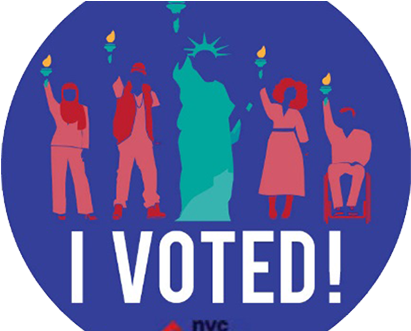 One Of These Designs Will Become Nyc's Next 'i Voted' - New York City (420x330), Png Download