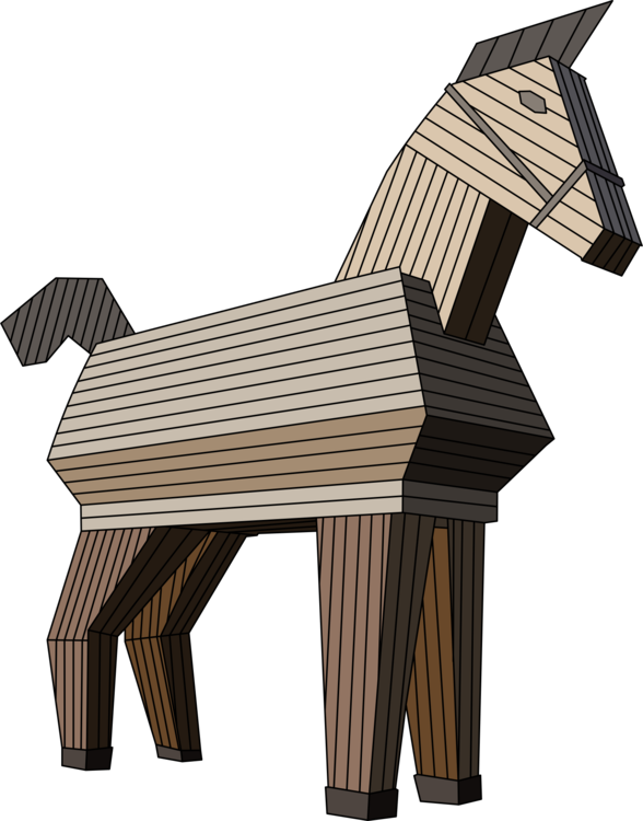 Trojan Horse Trojan War Iliad - Trojan Horse Svg (588x750), Png Download