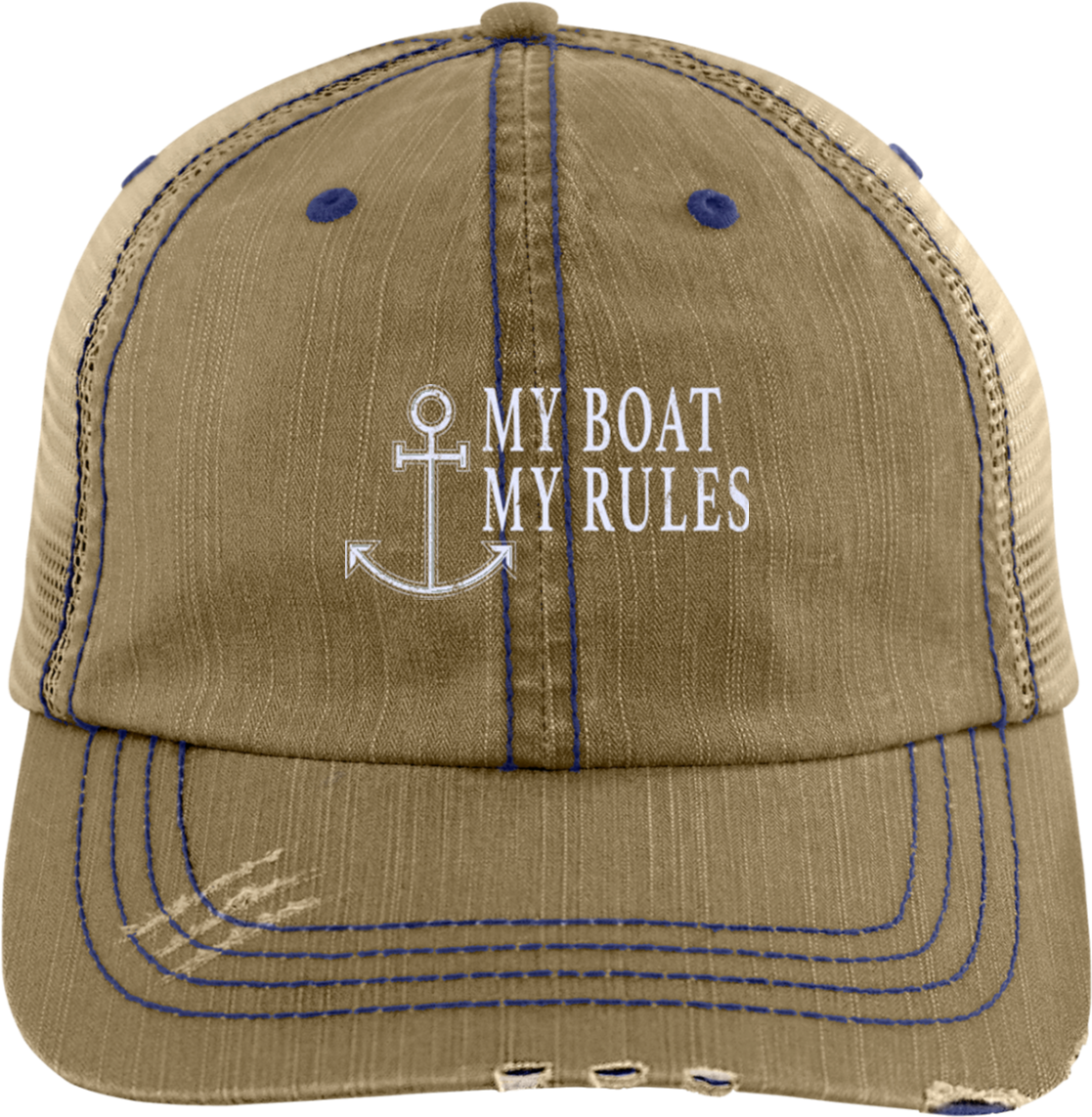 My Boat My Rules Boat Captain Hat Funny Boat Hat Lake - Trucker Hat (1155x1155), Png Download