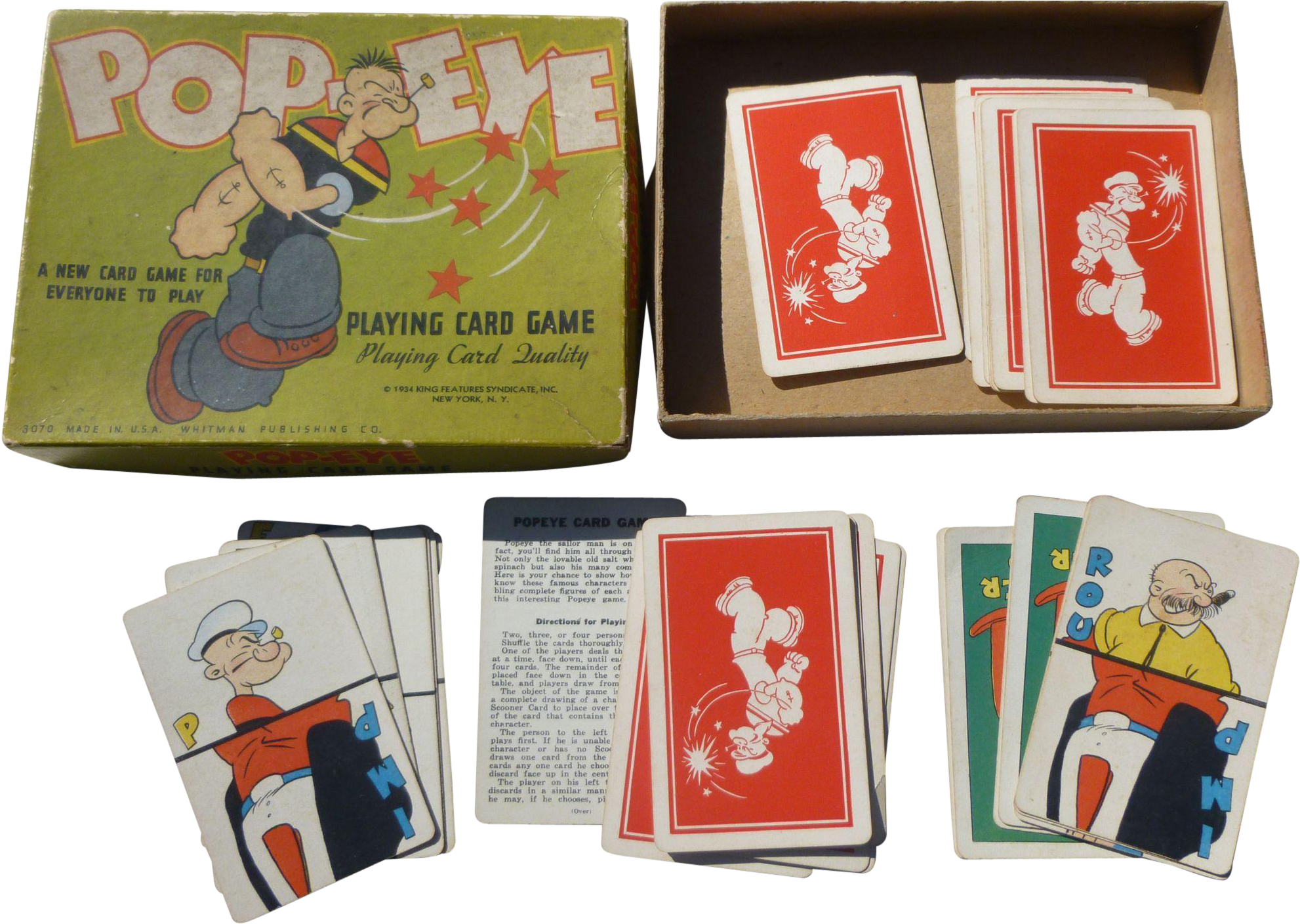 Popeye Playing Card Game - Game (1981x1981), Png Download